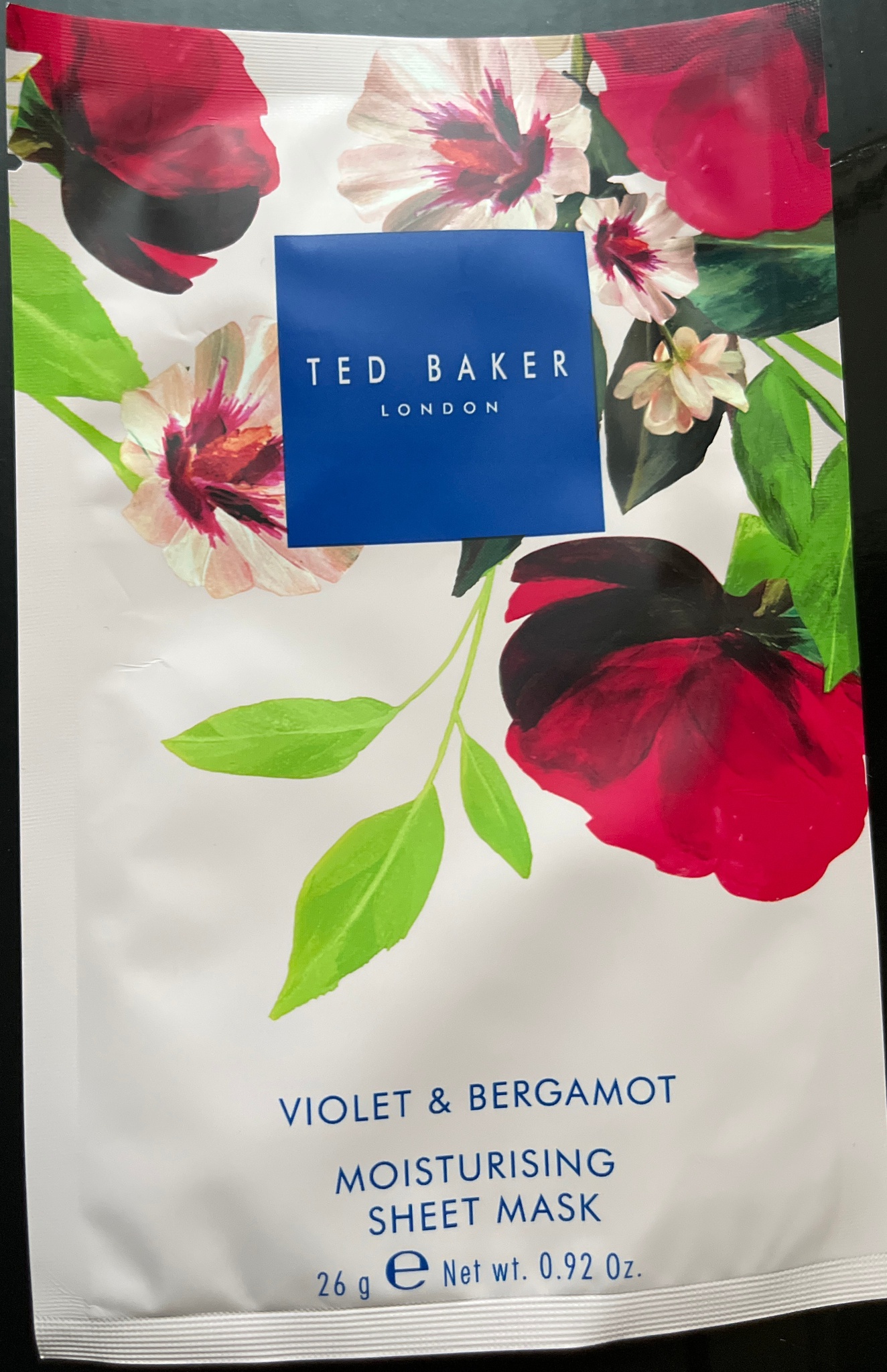 Ted Baker Violet & Bergamot Moisturising Sheet Mask