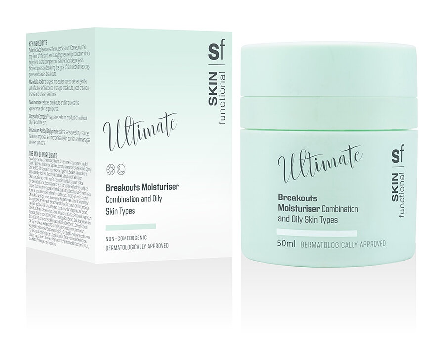 Skin Functional Breakouts Moisturiser Oily, Combination Skin