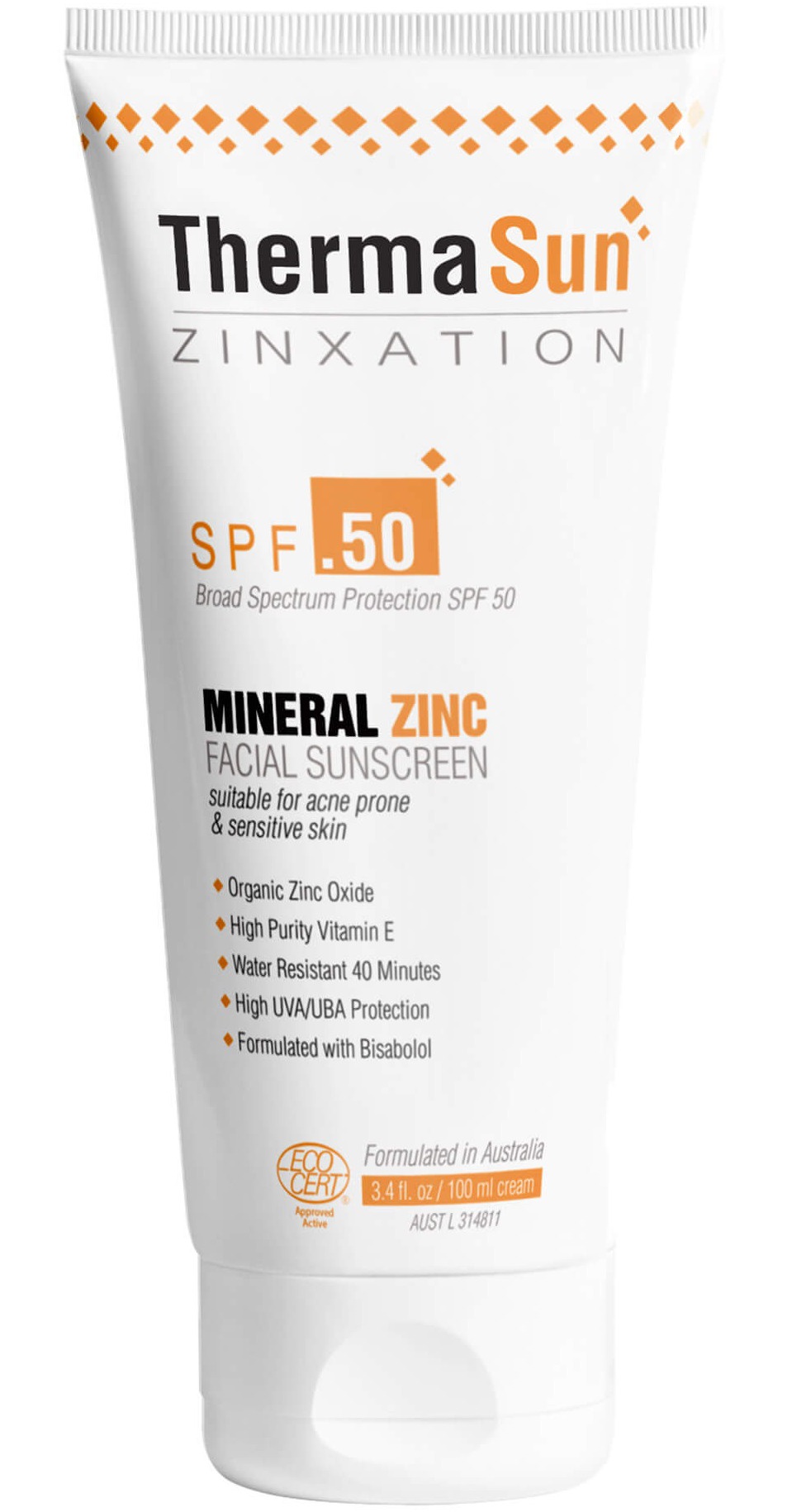 Thermasun Mineral Zinc Facial Sunscreen SPF50