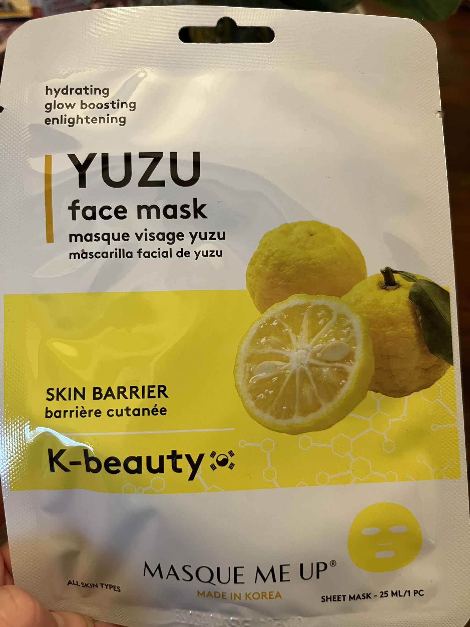 Masque Me Up Yuzu Face Mask