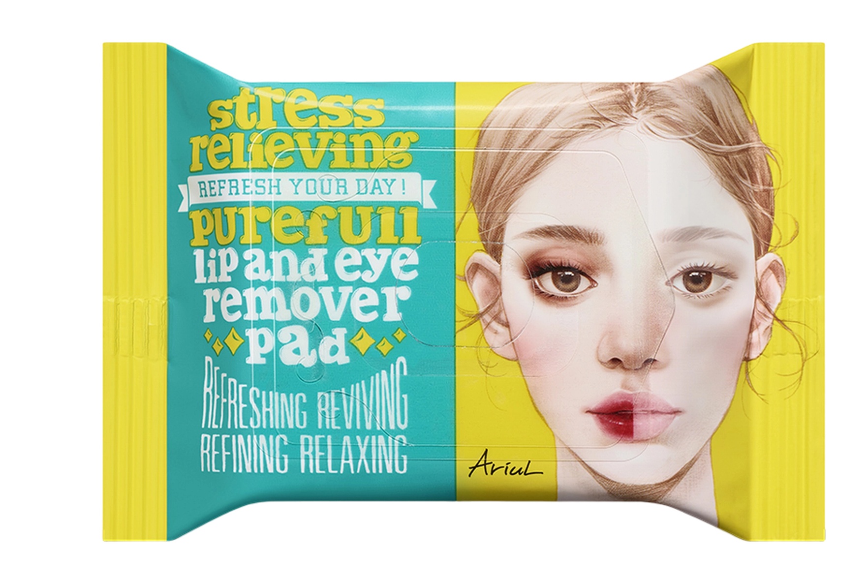 Ariul Stress Relieving Purefull Lip And Eye Remover Pad