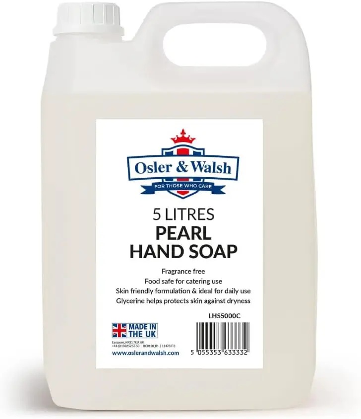 Osler & Walsh Pearl Hand Soap, Fragrance Free Hand Wash