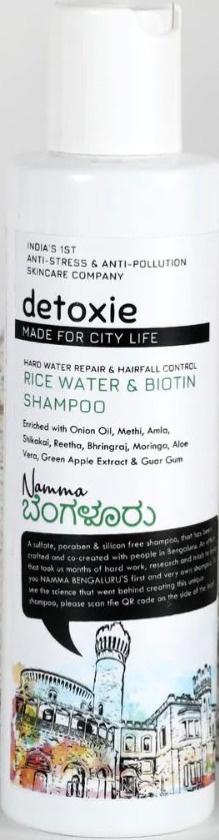 Detoxie Rice Water & Biotin Shampoo