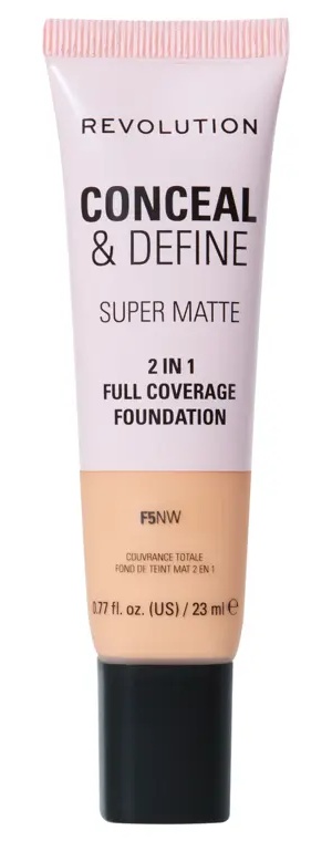 Revolution Conceal And Define Super Matte 2 In 1 Full Coverage Foundation