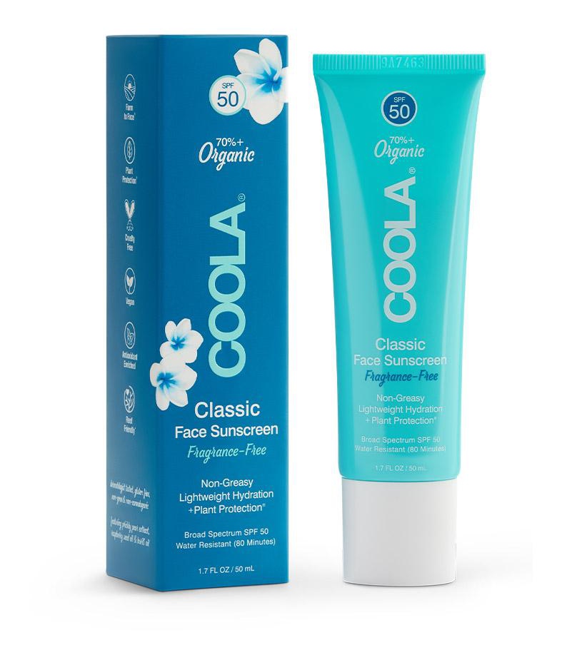 Coola Organic Classic Face Sunscreen Spf 50 ingredients (Explained)