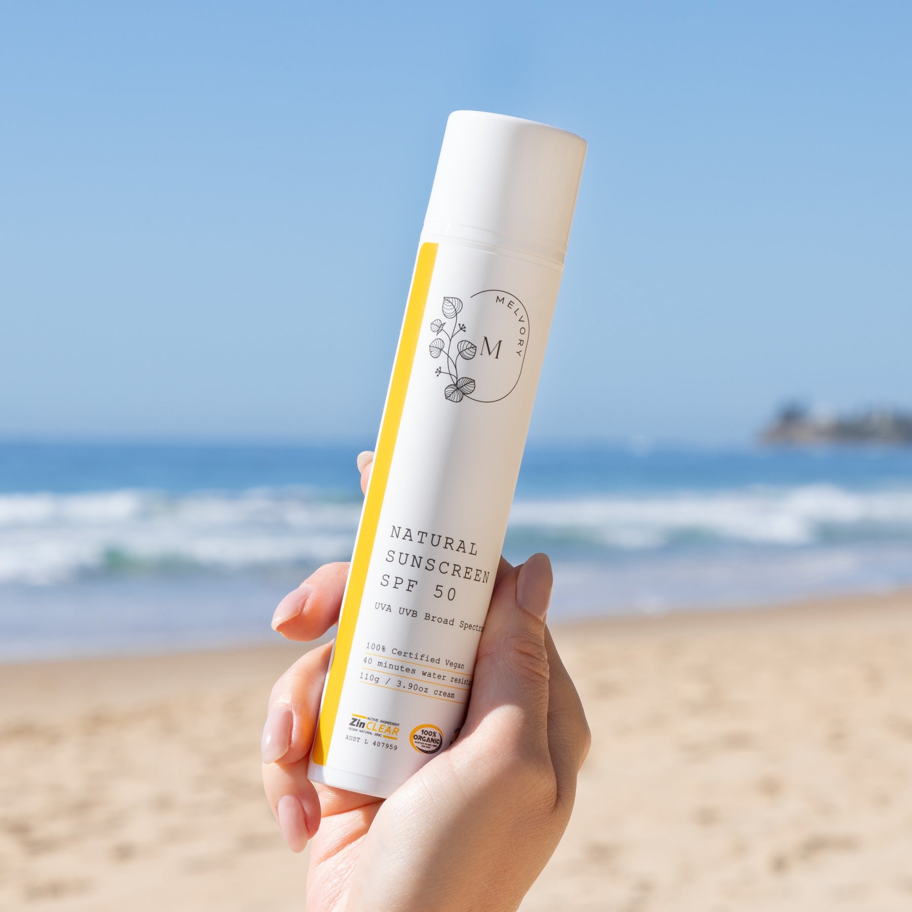 Melvory Natural Sunscreen SPF 50