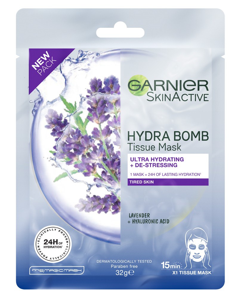 Garnier SkinActive Hydra Bomb Tissue Mask Ultra Hydrating + De-Stressing