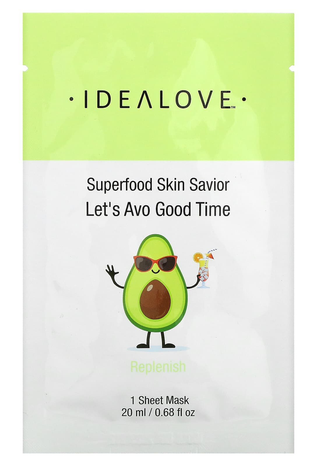 Idealove Superfood Skin Savior Let's Avo Good Time Sheet Mask