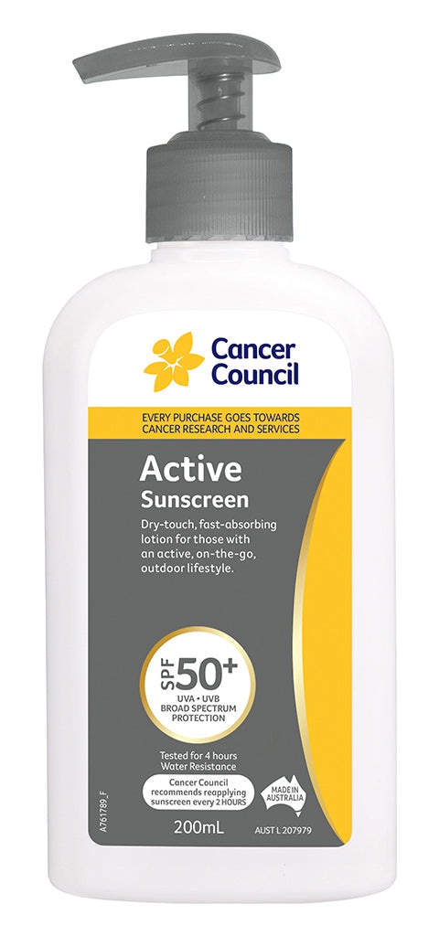 Cancer Council Active Sunscreen SPF50+