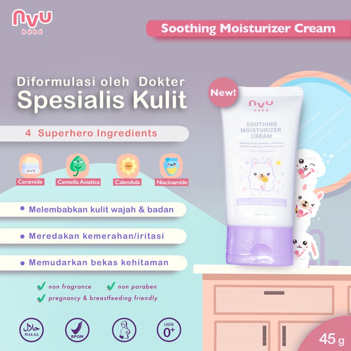 Nvu Bebe Soothing Moisturizer Cream