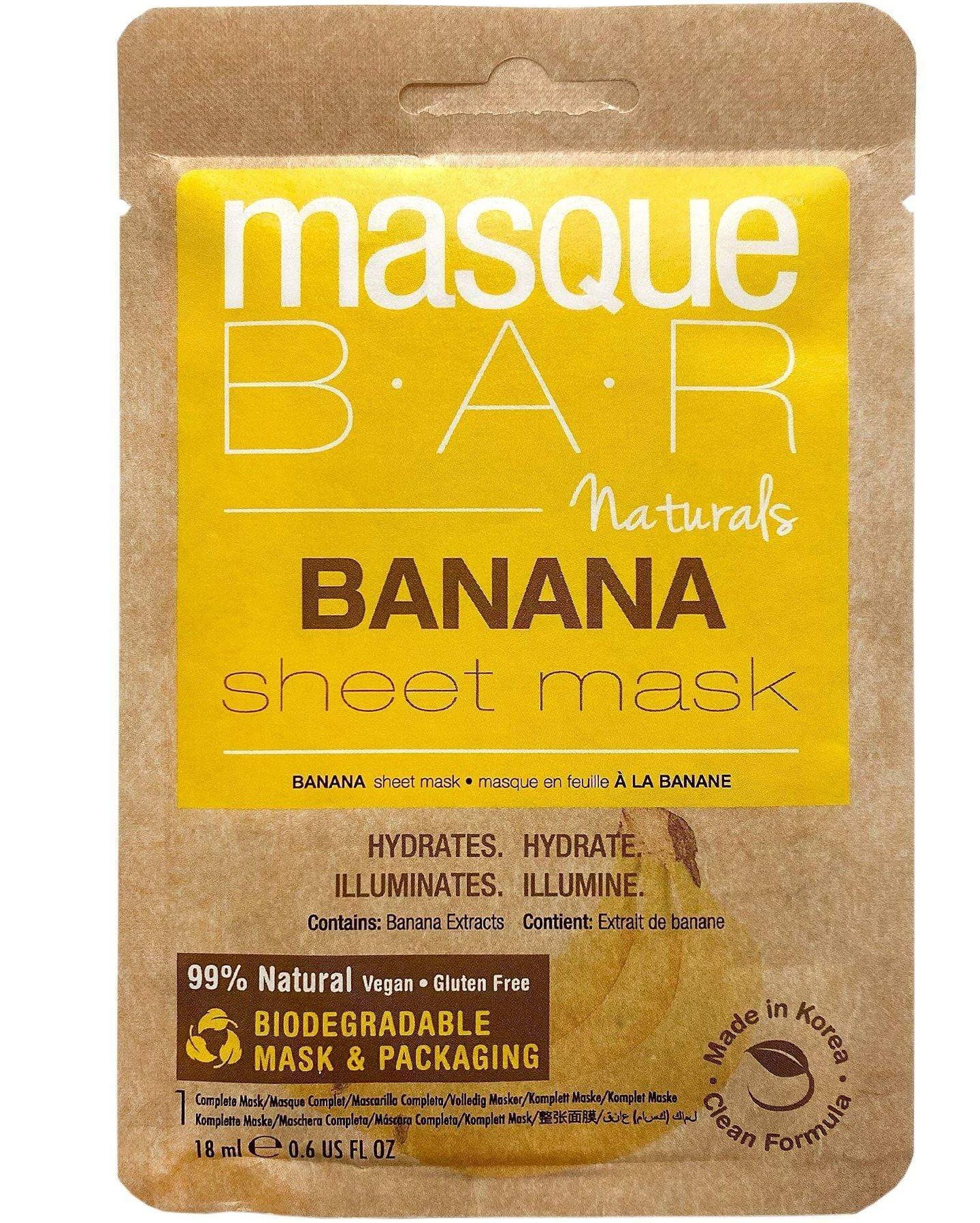 MasqueBAR Naturals Banana Sheet Mask