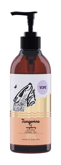 yope Tangerine And Raspberry Natural Shower Gel