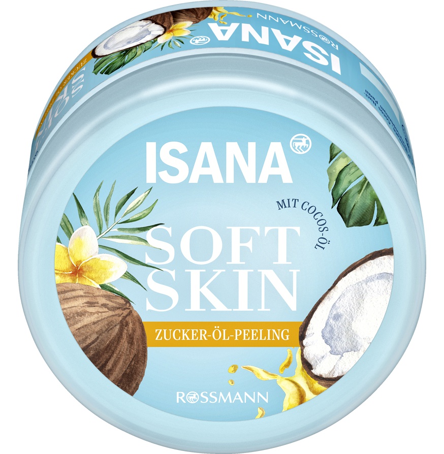 Isana Soft Skin Zucker-Öl-Peeling Cocos