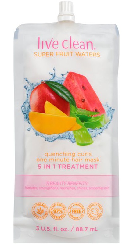Live Clean Super Fruit Waters Quenching Curls One Minute Hair Mask