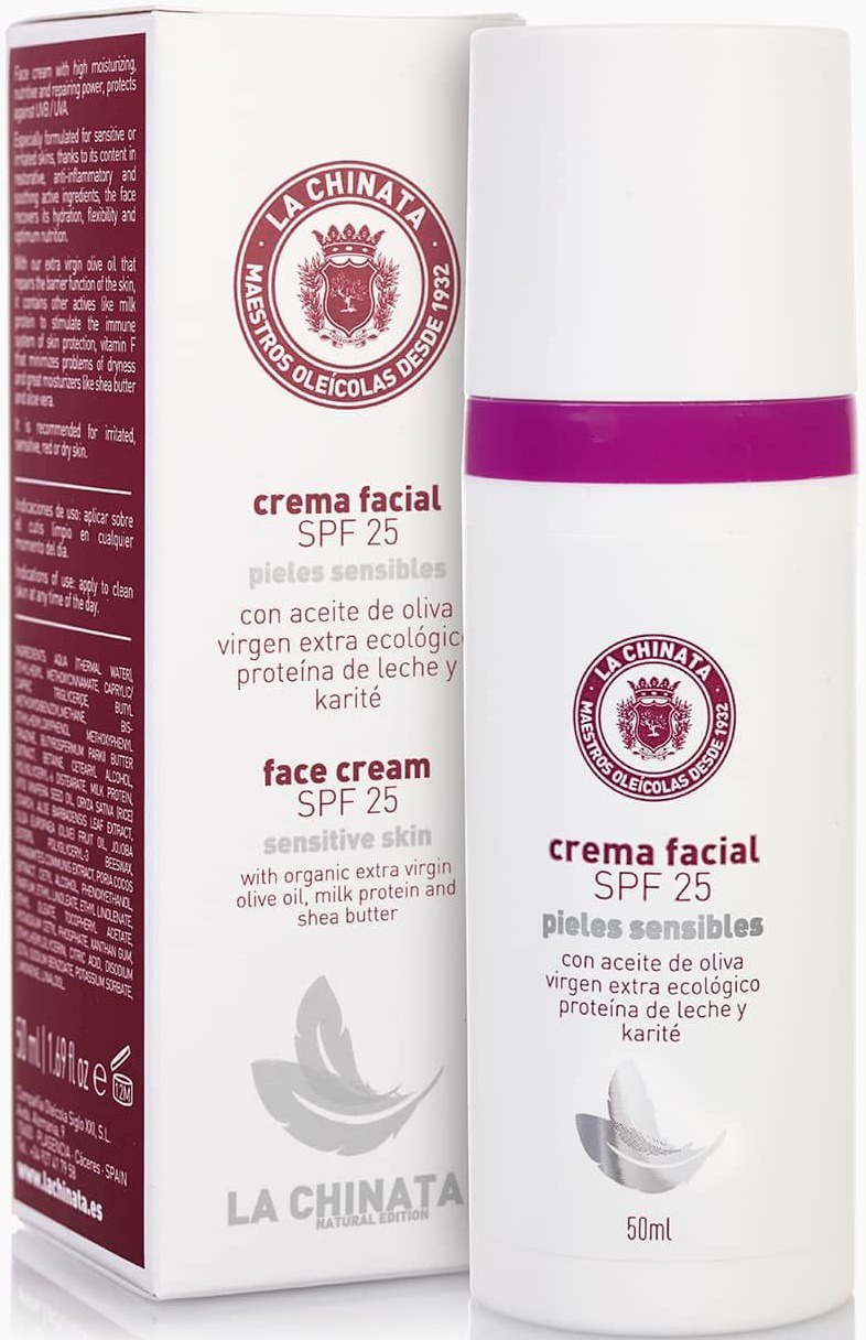 La Chinata Crema Facial SPF25 Pieles Sensibles