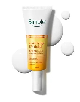 Simple Kind To Skin Mattifying UV Fluid Sunscreen