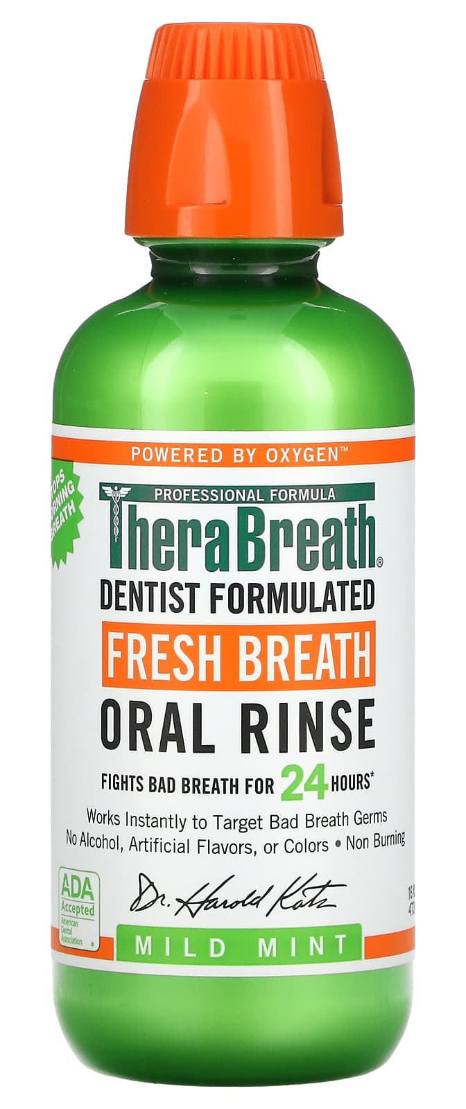 TheraBreath Fresh Breath Oral Rinse Mild Mint