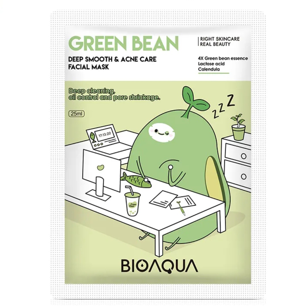 BioAqua Green Bean Deep Smooth & Acne Care Facial Mask
