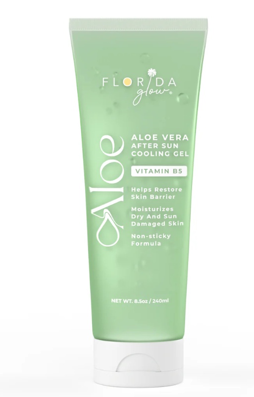 Florida Glow Aloe Vera After Sun Cooling Gel With Vitamin B5