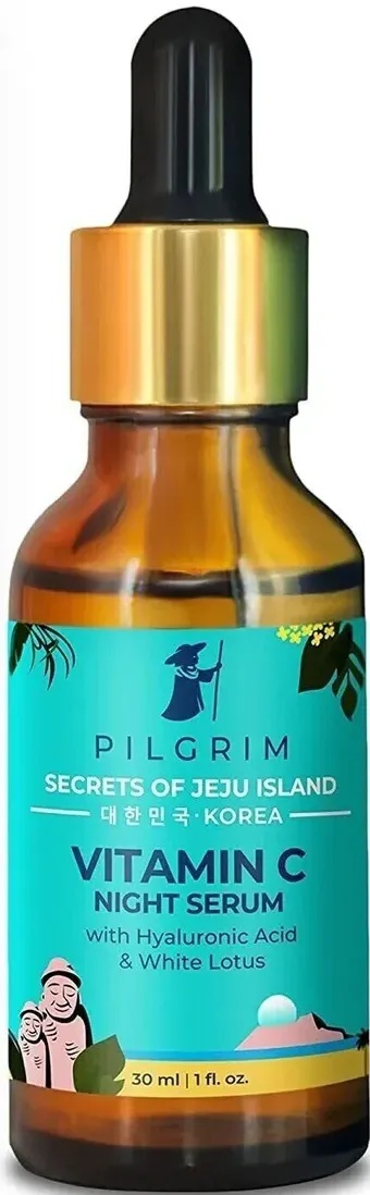 Pilgrim Vitamin C Night Serum (oil-based) With Hyaluronic Acid & White Lotus