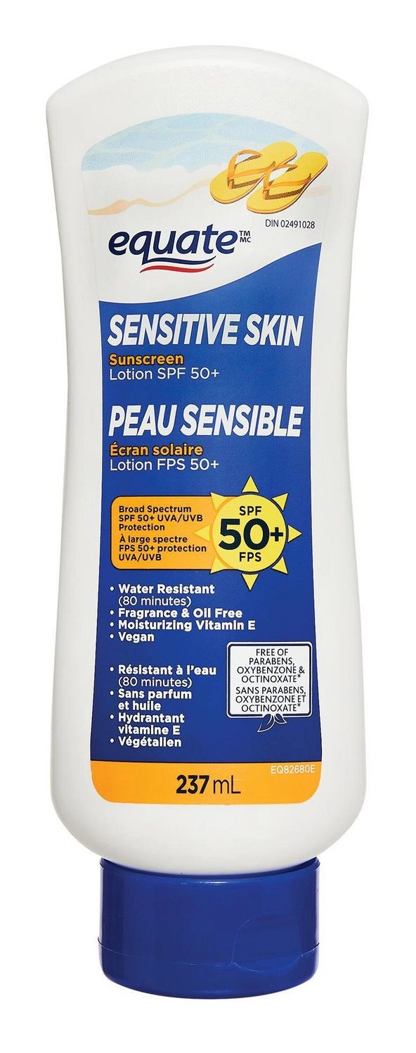 Equate Sensitive Skin Sunscreen Lotion SPF 50+