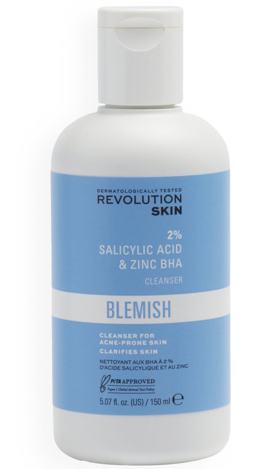 Revolution Skincare Blemish 2% Salicylic Acid & Zinc BHA Cleanser