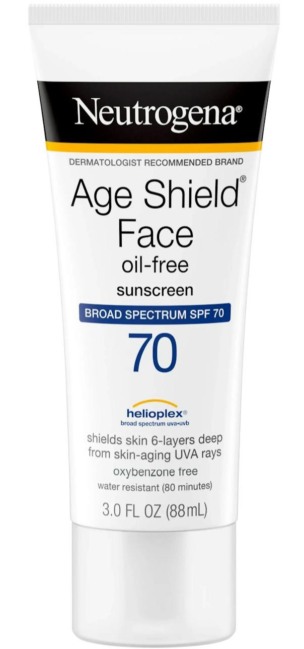 Neutrogena Age Shield® Face Oil-free Oxybenzone-free Sunscreen Broad Spectrum SPF 70