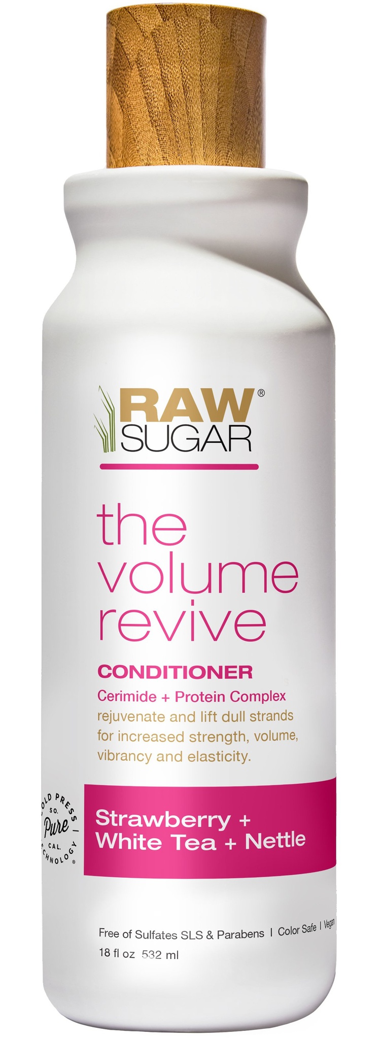 Raw Sugar The Volume Revive Conditioner Strawberry + White Tea + Nettle