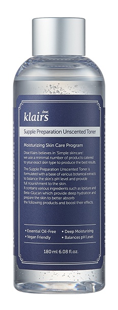 Klairs Supple Preparation Unscented Toner