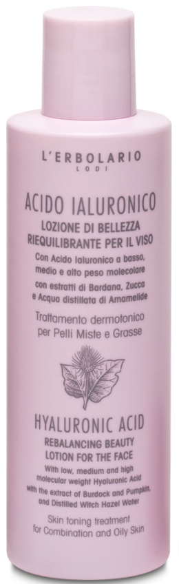 L'Erbolario Rebalancing Beauty Lotion For The Face For Combination And Oily Skin Hyaluronic Acid