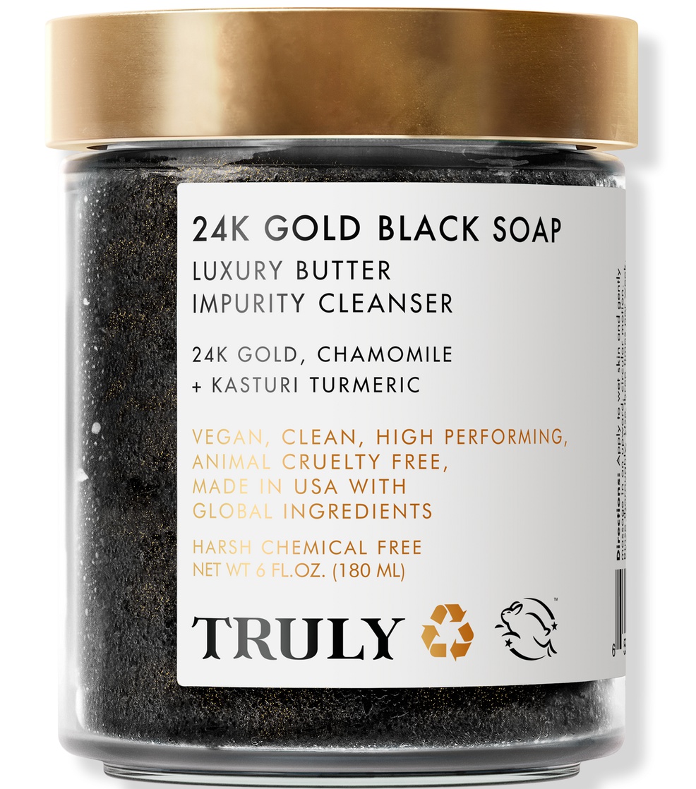Truly Beauty 24k Gold Black Soap Luxury Butter Impurity Cleanser
