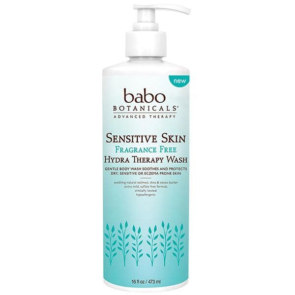 Babo Botanicals Sensitive Skin Fragrance Free Hydra Therapy Face & Body Wash
