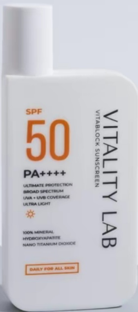 Vitality lab Vitablock Sunscreen SPF 50 Pa ++++