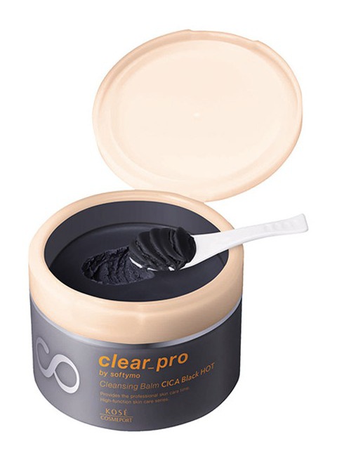 Kose Softymo Clear Pro Cleansing Balm Cica Black Hot