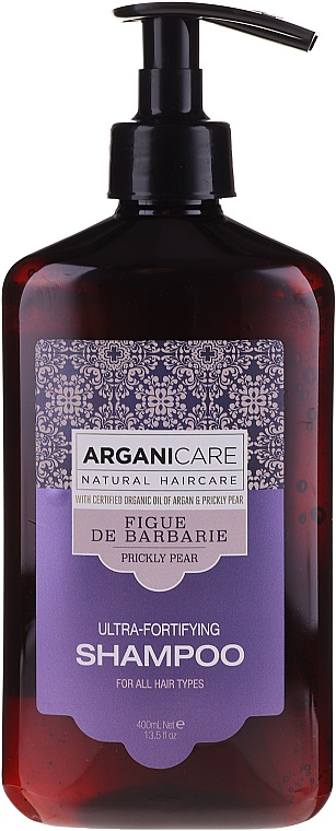 ARGANICARE Ultra-Fortifying Shampoo For All Hair Types - Argan & Prickly Pear