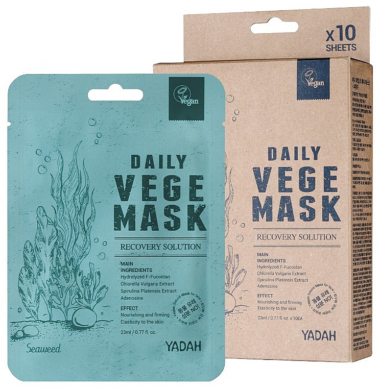 Yadah Daily Vege Mask Recovery Solution Seaweed