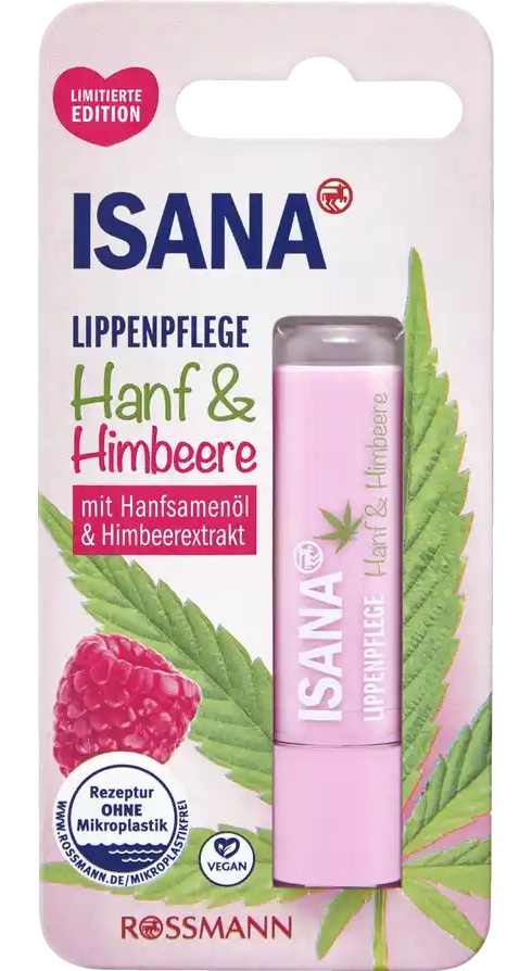 Isana Lippenpflege Hanf & Himbeere