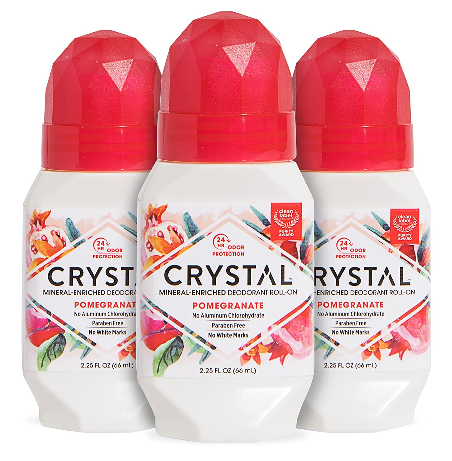 Crystal Body Deodorant Pomegranate Roll-on