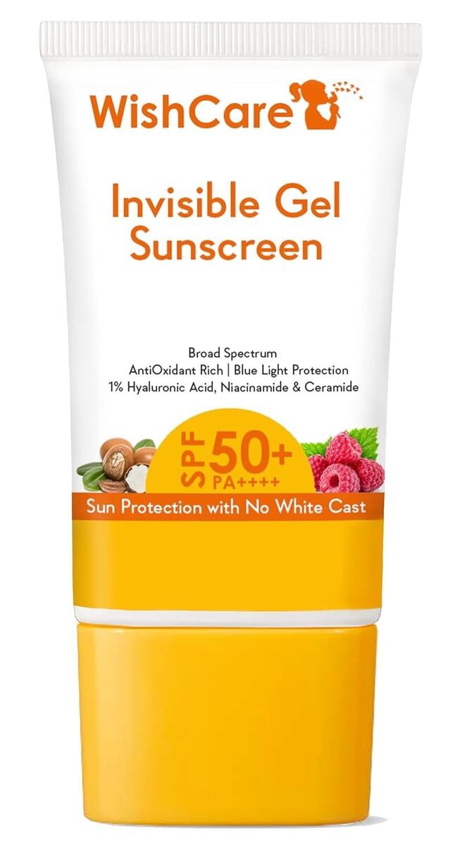 sunscreen  SPF 50 Wishcare Invisible Gel Sunscreen SPF 50+ Pa++++