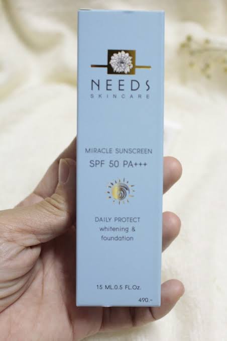 Needs Skincare Miracle Sunscreen SPF 50 Pa+++