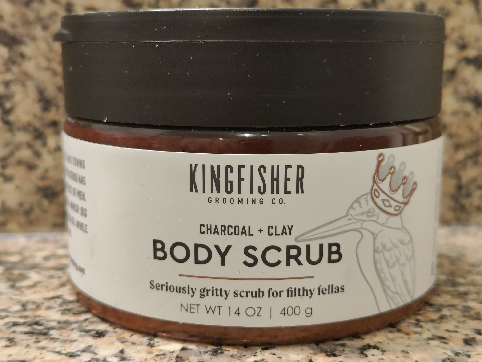 Kingfisher Grooming Co. Charcoal + Clay Body Scrub