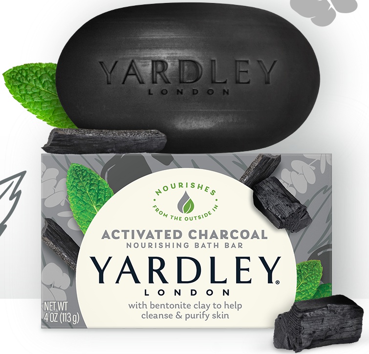 Yardley Nourishing Bath Bar Activated Charcoal