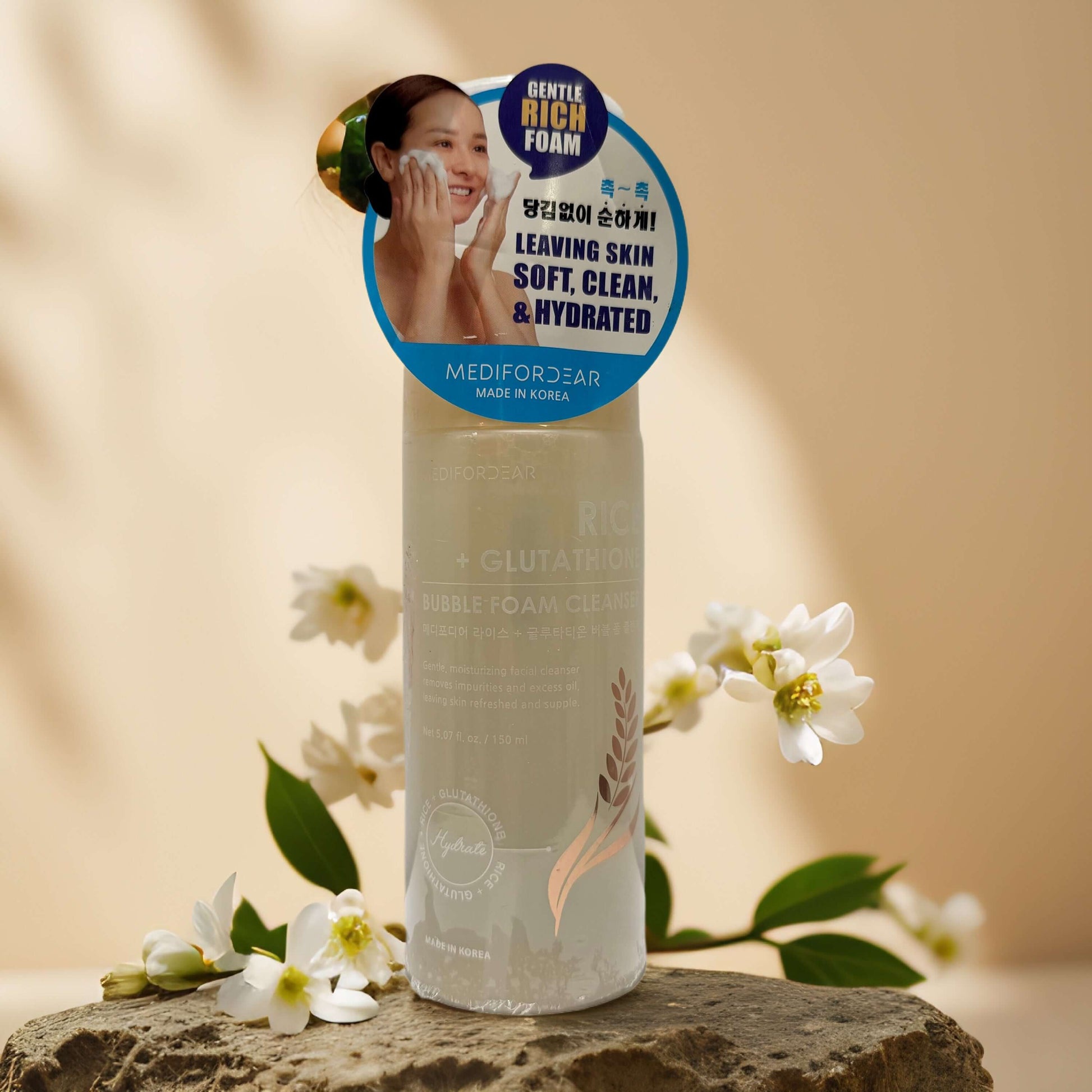 Medifordear Rice + Glutathione Bubble Foam Cleanser