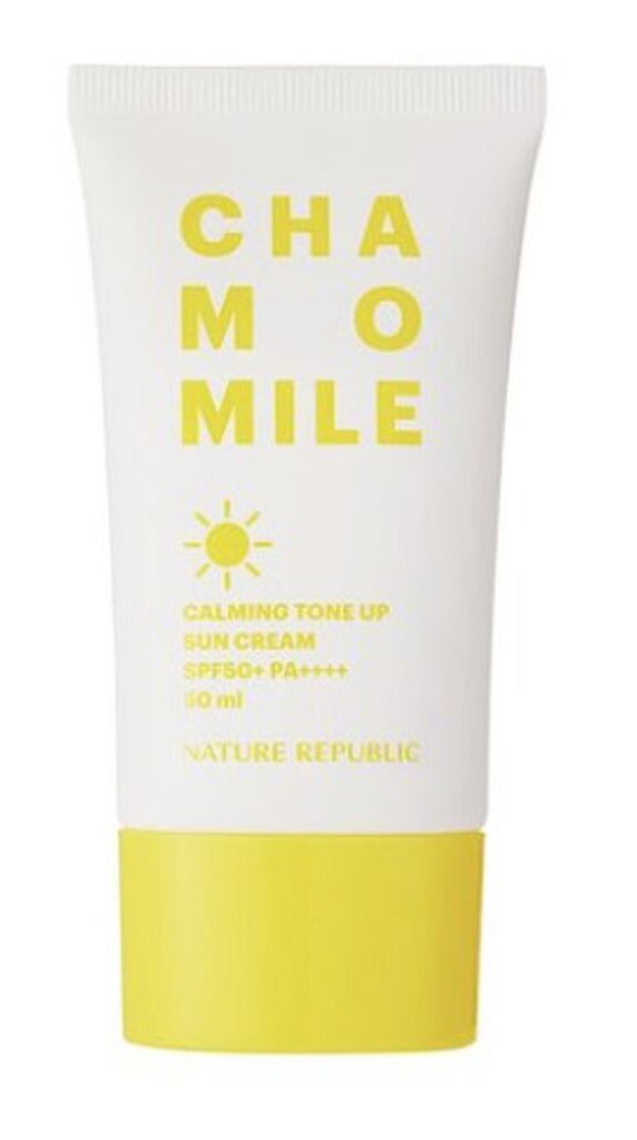 Nature Republic Chamomile Calming Tone Up Sun Cream SPF 50+ PA++++