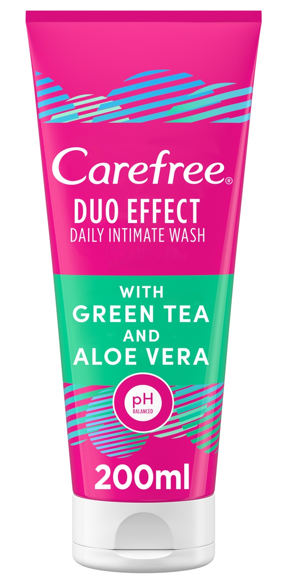 Carefree Duo Effect Intimate Wash With Green Tea And Aloe Vera