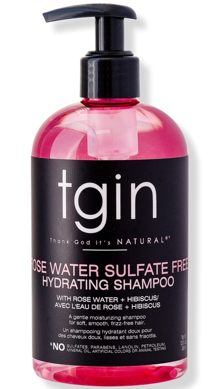 tgin Rose Water Sulfate Free Hydrating Shampoo
