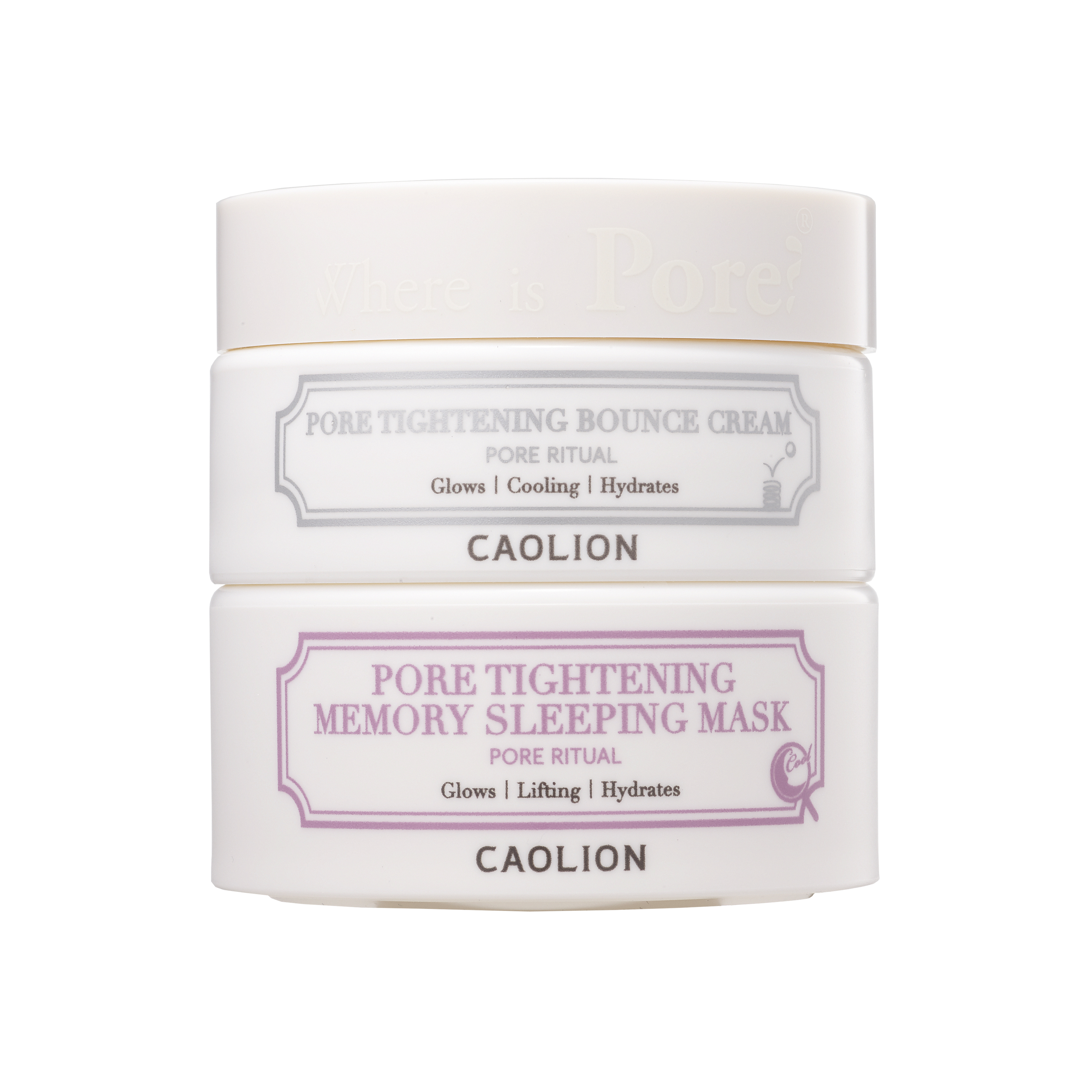 Caolion Pore Tightening Day & Night Glow Duo (Memory Sleeping Mask)