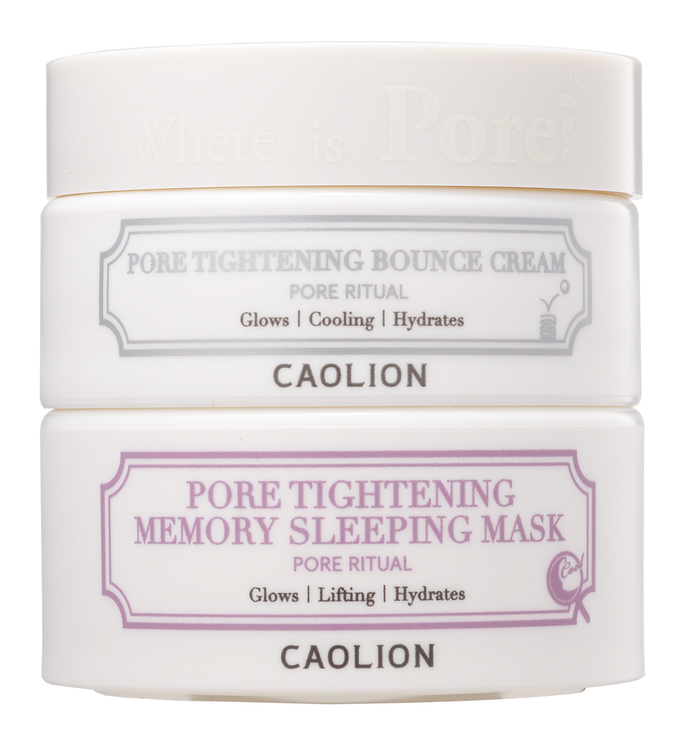 Caolion Pore Tightening Day & Night Glow Duo (Memory Sleeping Mask)