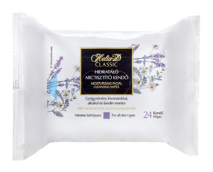 Helia-D Classic Moisturizing Facial Cleansing Wipes