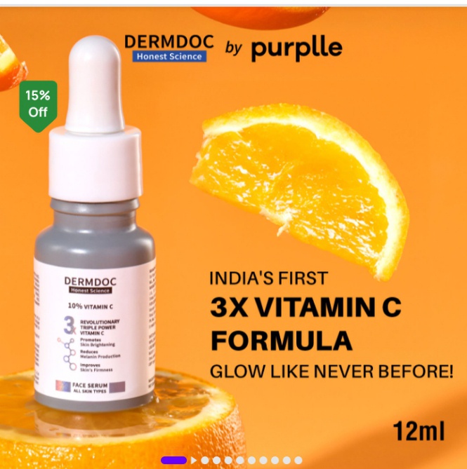 DERMDOC Honest Science Dermdoc 10% Vitamin C Face Serum